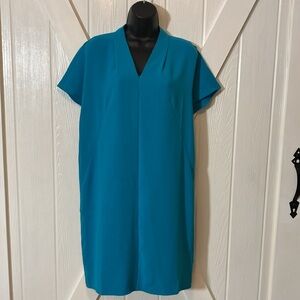 Lands' End Teal Blue Pullover Casual Dress